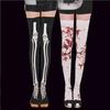 Halloween Blood Dripping Skeleton Socks With Cotton Fabric For Cosplay Costume Accessories