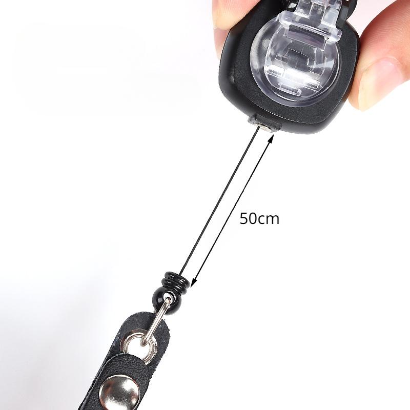 Fashionable Retractable Badge Reels 360° Rotatable Badge Reels Office Work Card Holder Outdoor Keychain Holder