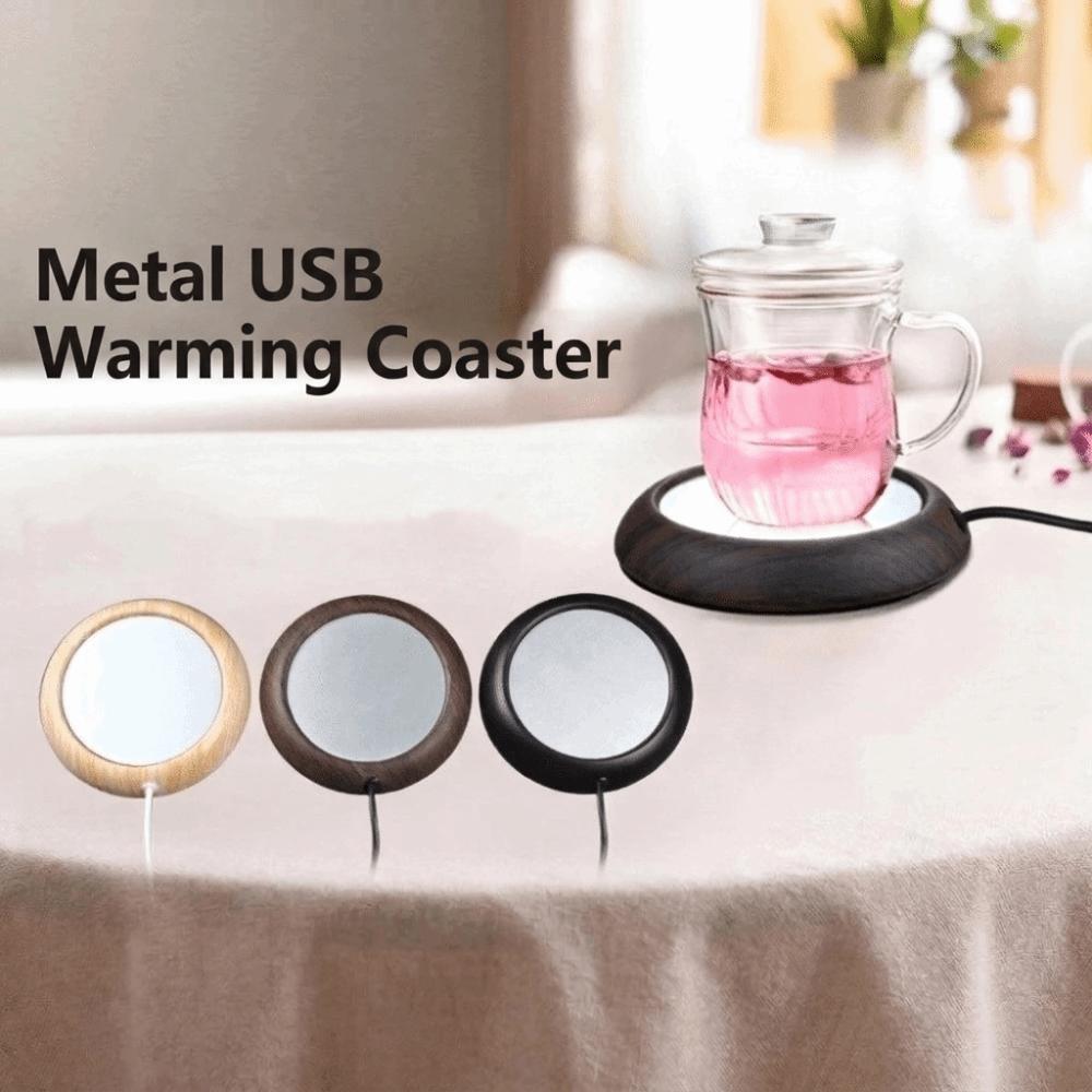 Electric Cup Warmer Portable Mug Heat Base Coffee Heating Coaster Office Use