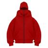 Design Unico per la Stagione Primavera e Autunno, Felpa con Cappuccio e Zip a Doppio Strato, Stile Streetwear Largo per Uomo e Donna, Stile Coppia