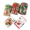 2m Lmitation Linen Christmas Ribbon Decoration Red Black And White Plaid Bow Snowflake Ribbon Christmas Webbing DIY