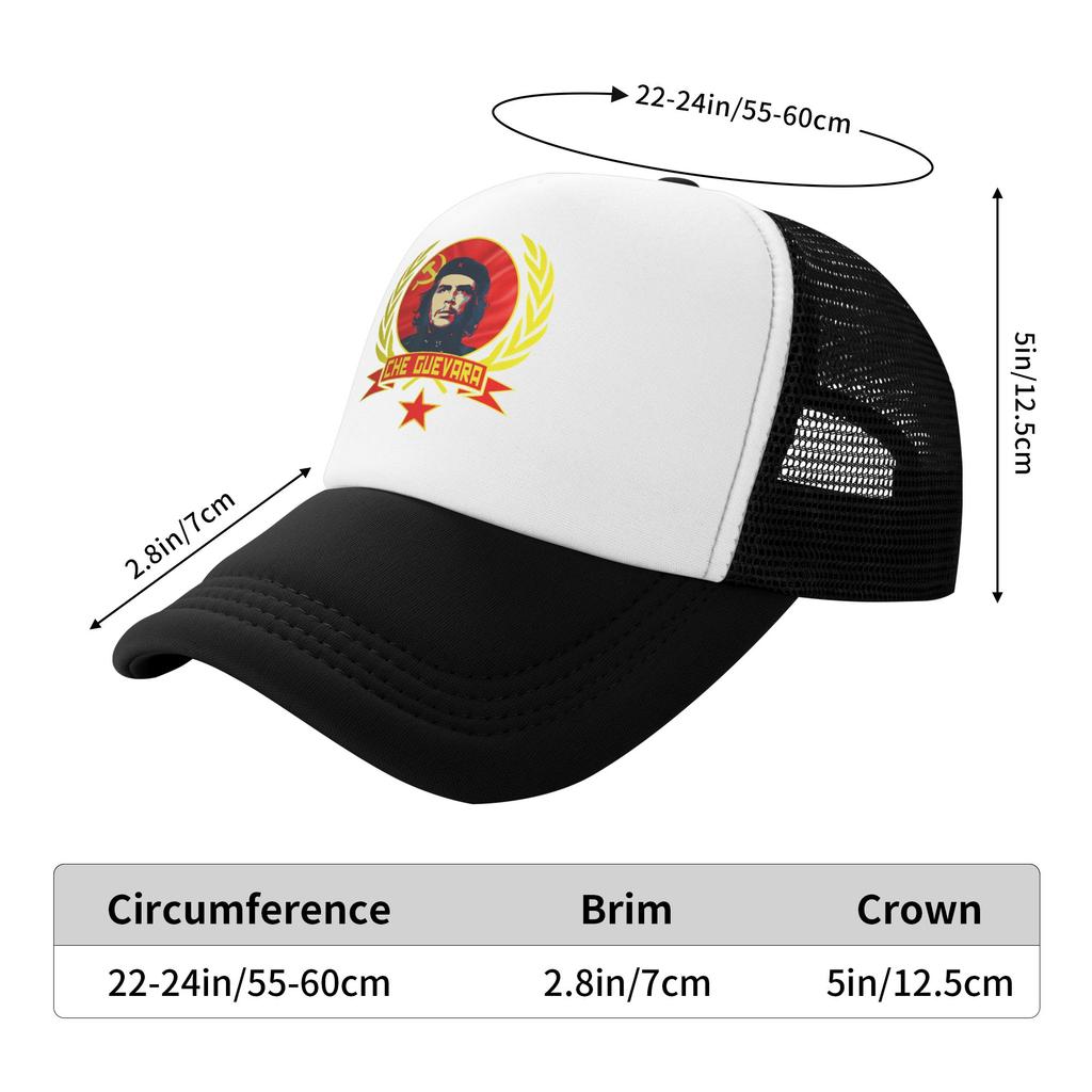 Che Guevara Cuban Revolutionary Leader Sun Hats Casual Baseball Cap Trucker Hat Sunscreen Snapback Cap WoUnisex Unisex Baseball Caps
