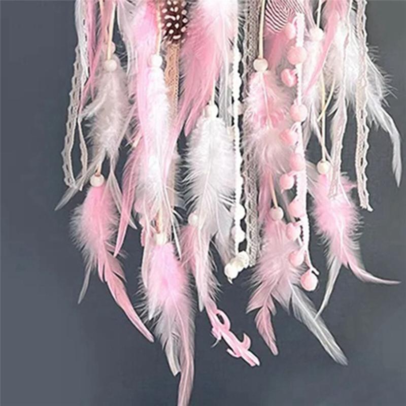 AEE4-Dream Catcher Handmade Wind Chime Feather Living Room Bedroom Wall Hanging Ornaments Birthday Gifts Home Decoration