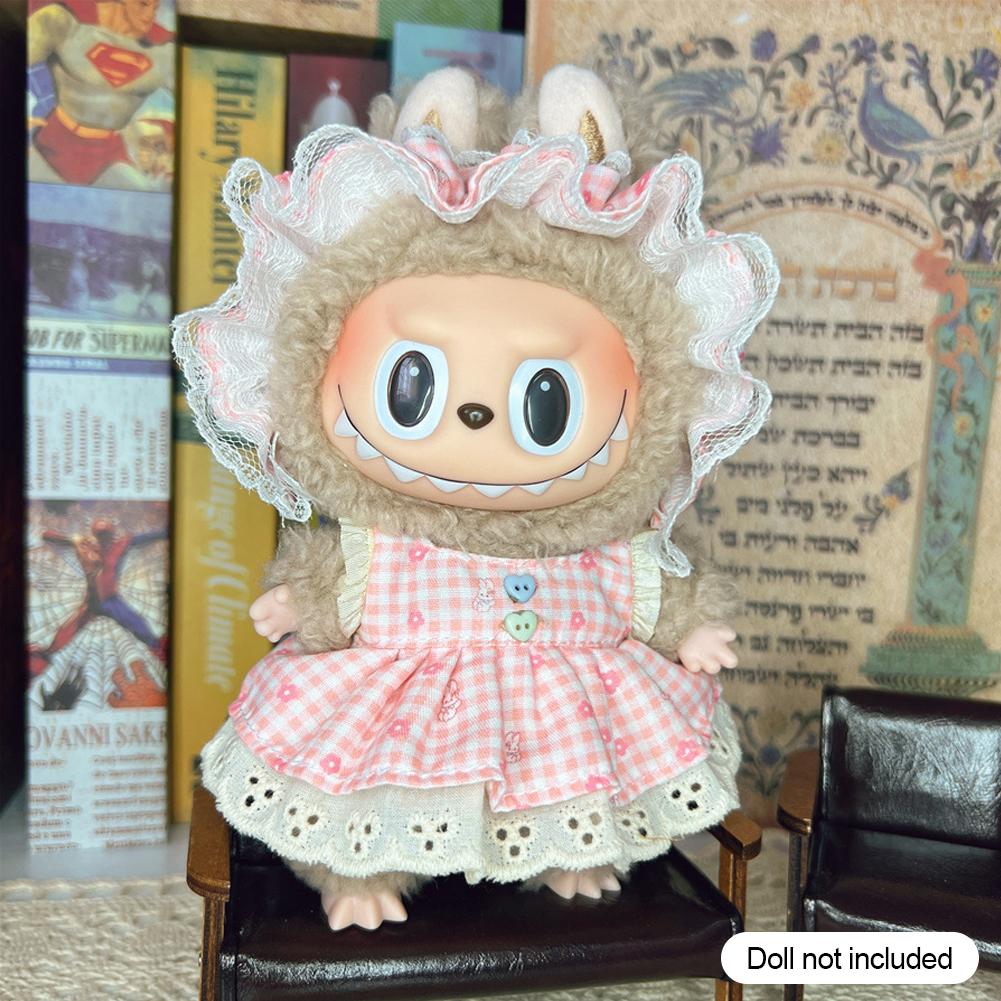 

Для 17 см Кукольная одежда Лабубу Модная одежда Толстовки Кукольная одежда Цветовые толстовки Кукольные аксессуары Милые украшения Маленькая одежда 03#