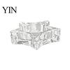 Transparent Glass Tealight Holder Flower Holder, Plum Blossom Candle Bump Resistant for Home Party Decor, Wedding Table Centerpiece Decorative