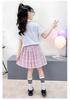 Disfraz de Coro Infantil: Camisa de Manga Corta y Falda de Cuadros de Junio de 2025 para Recital de Poesía y Vestimenta Escénica de Jardín de Infancia