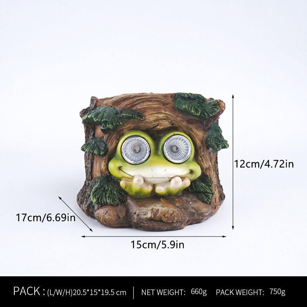 Outdoor Frog Garden Statue Decor for Outside Yard Ornament for Porch Patio Balcony Lawn Shelf Gardening Gifts Statue