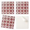 Pack of PVC Tiles with Decor for Kitchen or Bathroom Geometric Patterns In a 9x30x30 Cm Layout