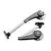2pcs Soft Close Cabinet Door Support Rods Folding Stay Hinges for Drop Down Cupboard Doors