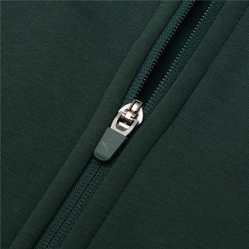 Puma Winterized Logo Fleece-Lined Hooded Jacket Men Outerwear Lake-Green 846528-80