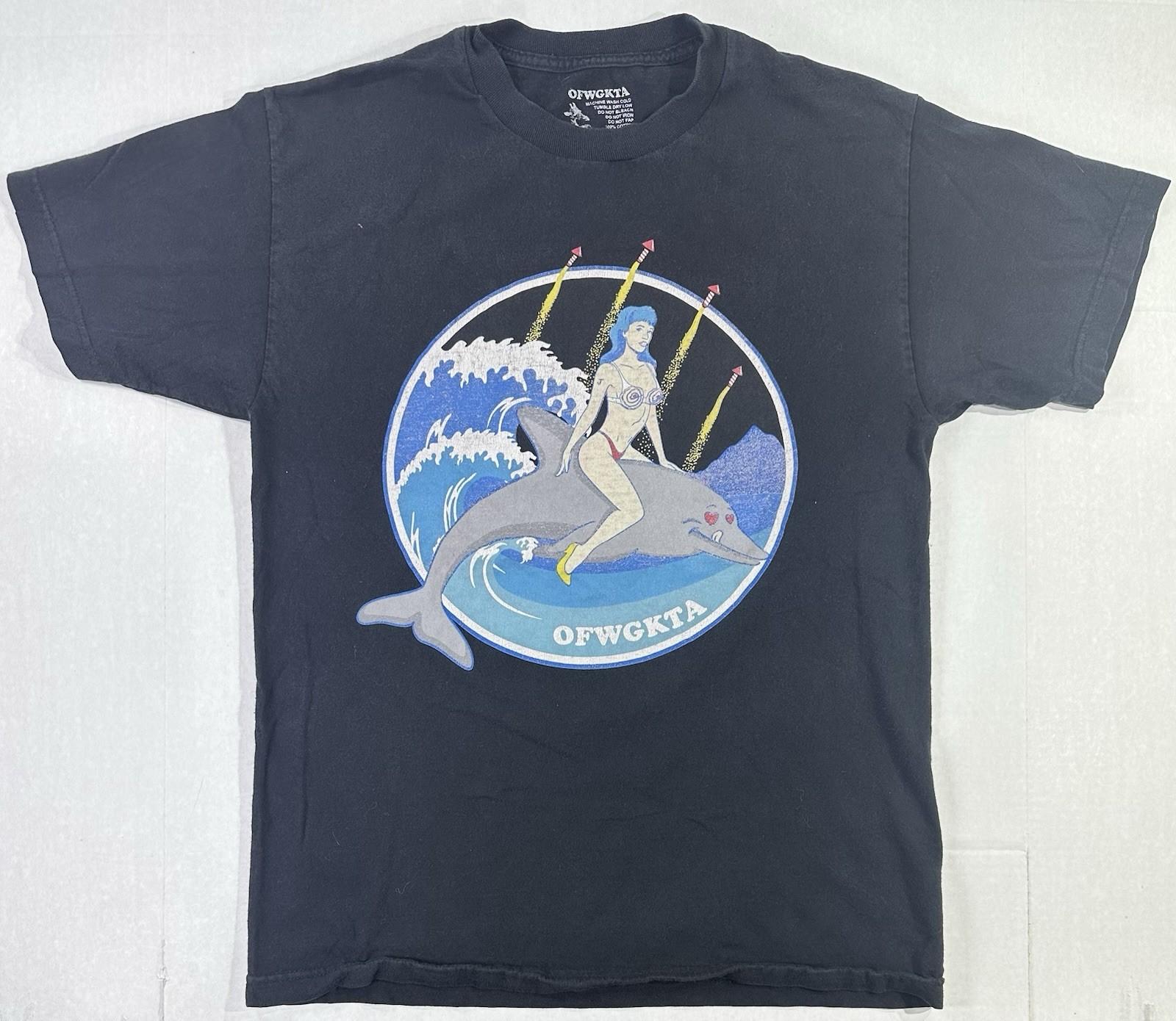 OFWGKTA Odd Future Dolphin Girl T Shirt Black Tyler The Creator M Unisex T-Shirt S