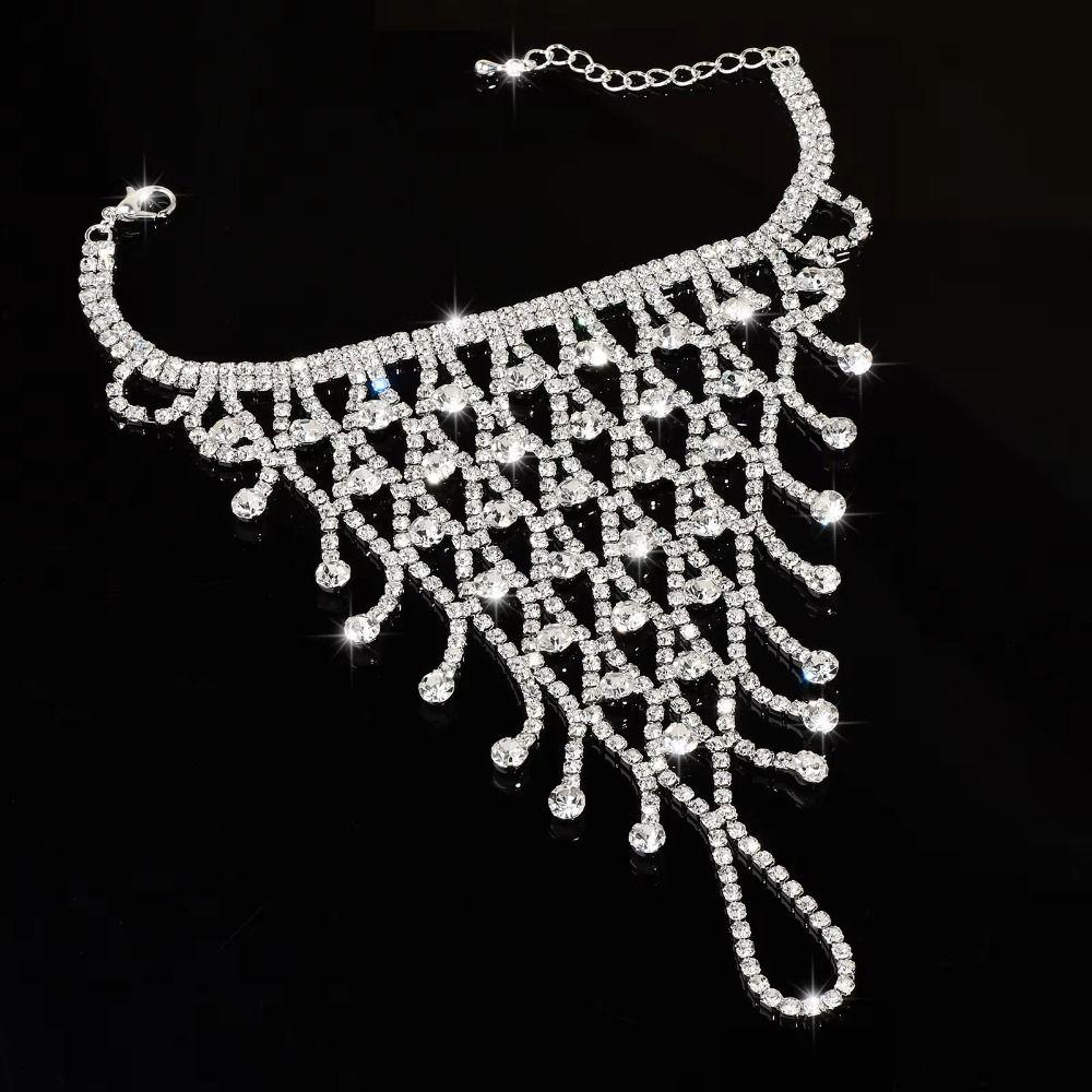 Elegant Rhinestone Bracelet Creative Finger Bangle Bracelet Beach Party