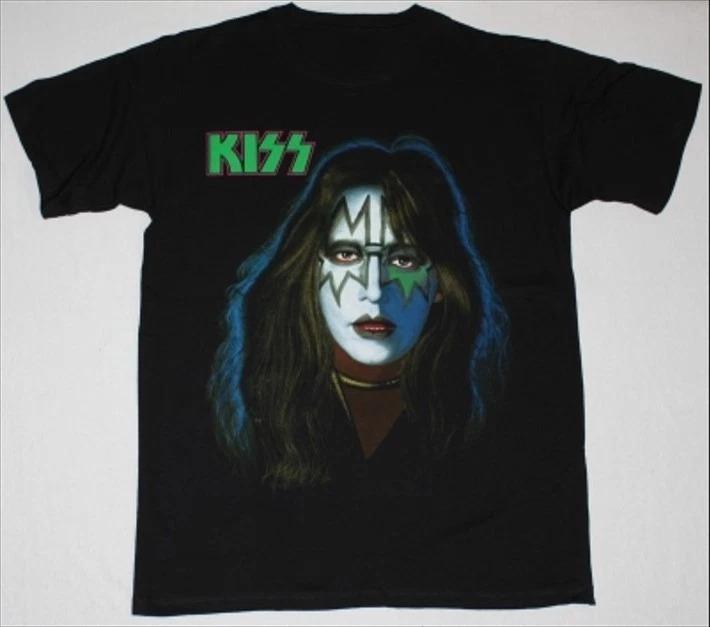 KISS ACE FREHLEY NEW BLACK T-SHIRT Men N Women Retro Shirt Size S-4XL Fans Gif High-end Luxury Is for Both Men and Women Top Y2k
