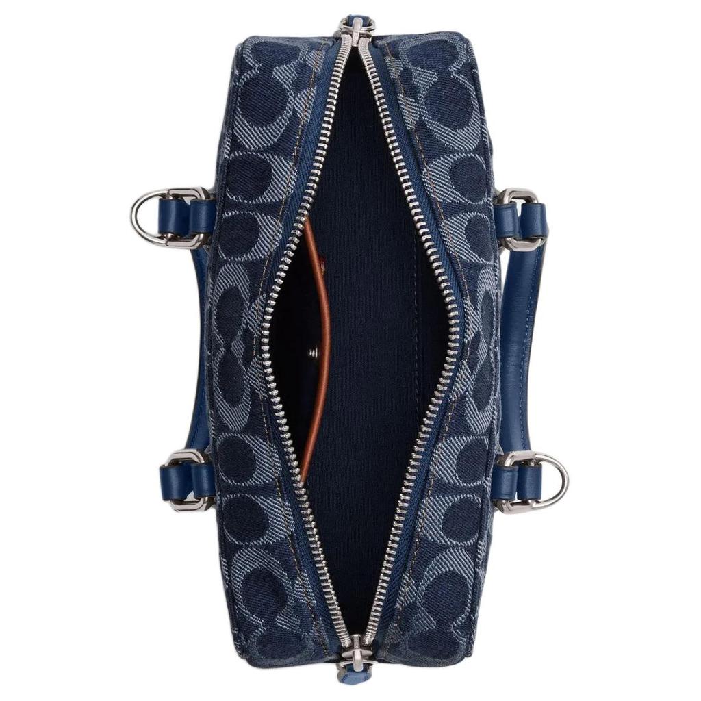 Coach Cargo Tote Bag 26 Pebble Leather Deep Blue Multi Gold Hardware CAM06-LHRHY