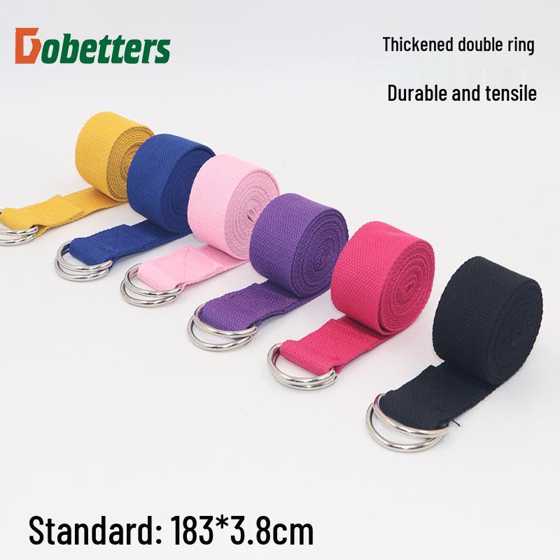 Pure Cotton Yoga Resistance Stretch Strap for Leg Extension and Flexibility Training