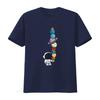 Astronaut hält Planeten-Eiscreme JungenMädchen STEM Kinder T-Shirt vintage Gewaschen Bequem Grafik Unisex Stilvoll Leicht Lässig