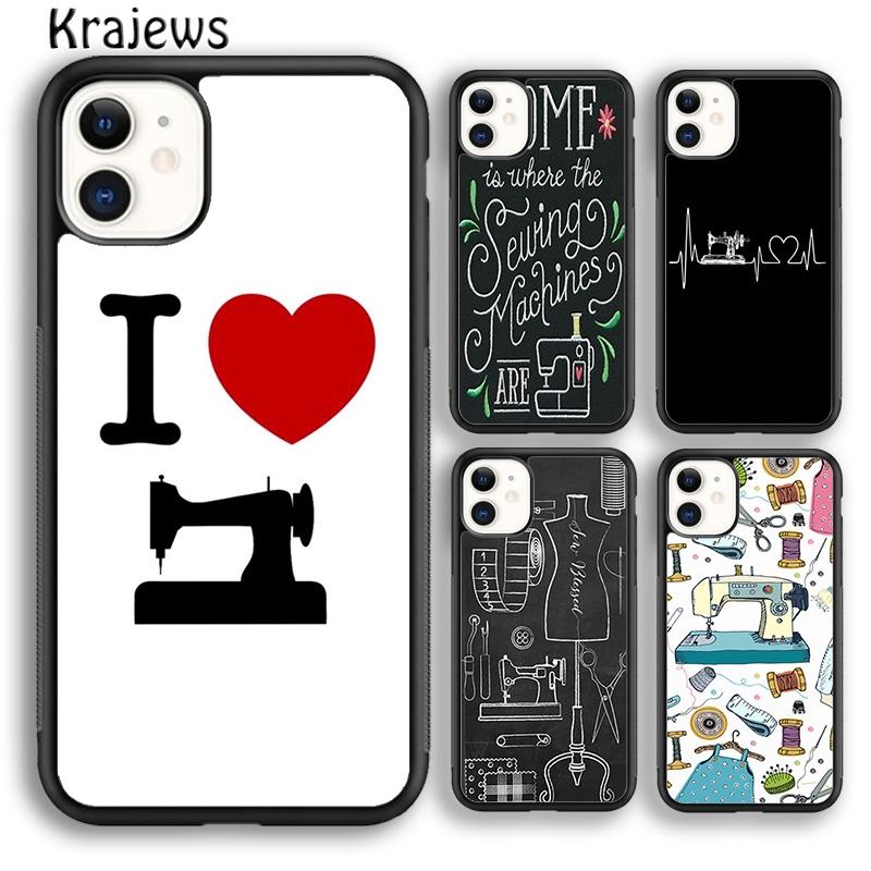 Krajews Antique Sewing Machine Soft Phone Case Cover For iPhone 17 Air 16 15 14 plus 11 12 13 pro max Plus coque Fundas