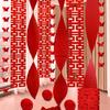 Festive Double Happiness Pendant Red Door Curtain Hanging Decor  Wedding Party Decor