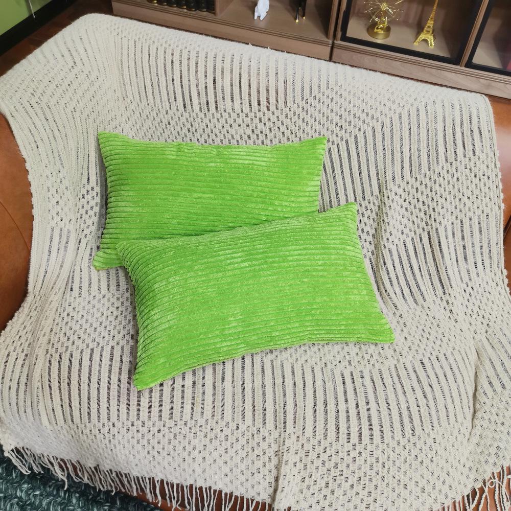 Luxury Rectangular Plush Pillowcase: Portable, Removable, and Washable for Sofa