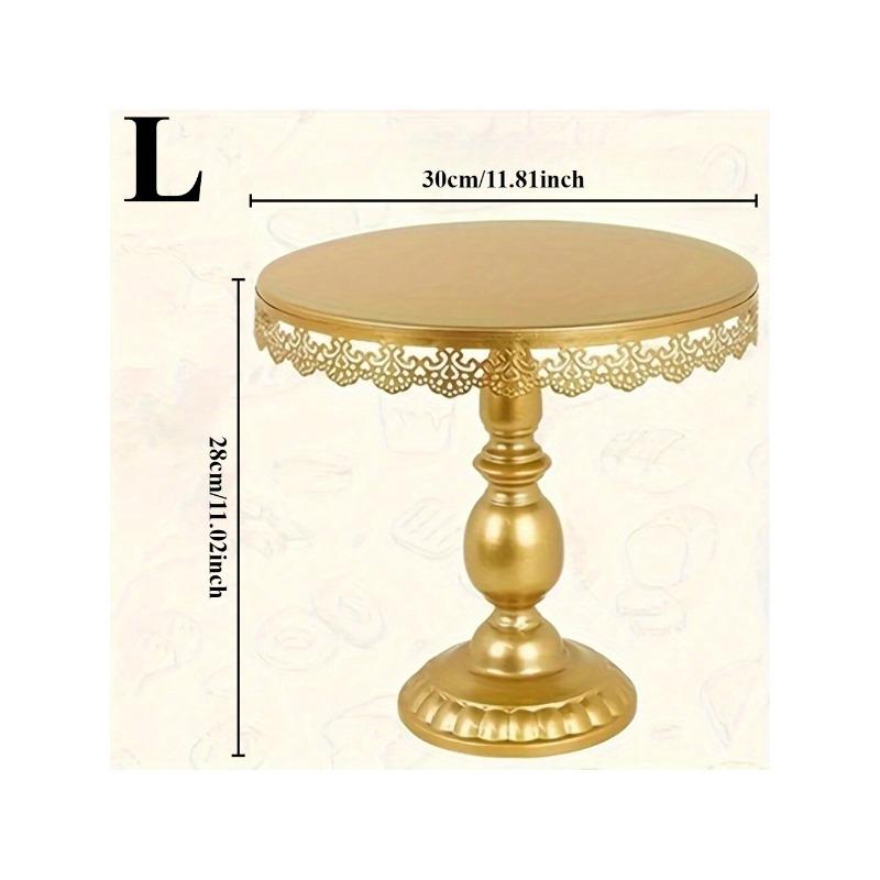Golden Lace Iron Cake Stand Perfect for Wedding and Party Dessert Tables Vintage Design for Special Celebrations and Events