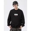 Wassup Cloud Sun National Trend Brand Crew Neck Sweatshirt Men's Autumn/Winter 2024 New Fleece-Lined Heavyweight Pullover Top
