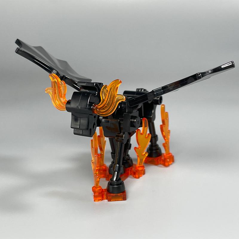 MOC Bricks Mount Action Figure Tang Monk King Horse battle Scene Horseback Warrior Accessories Building Blocks Boys Toys
