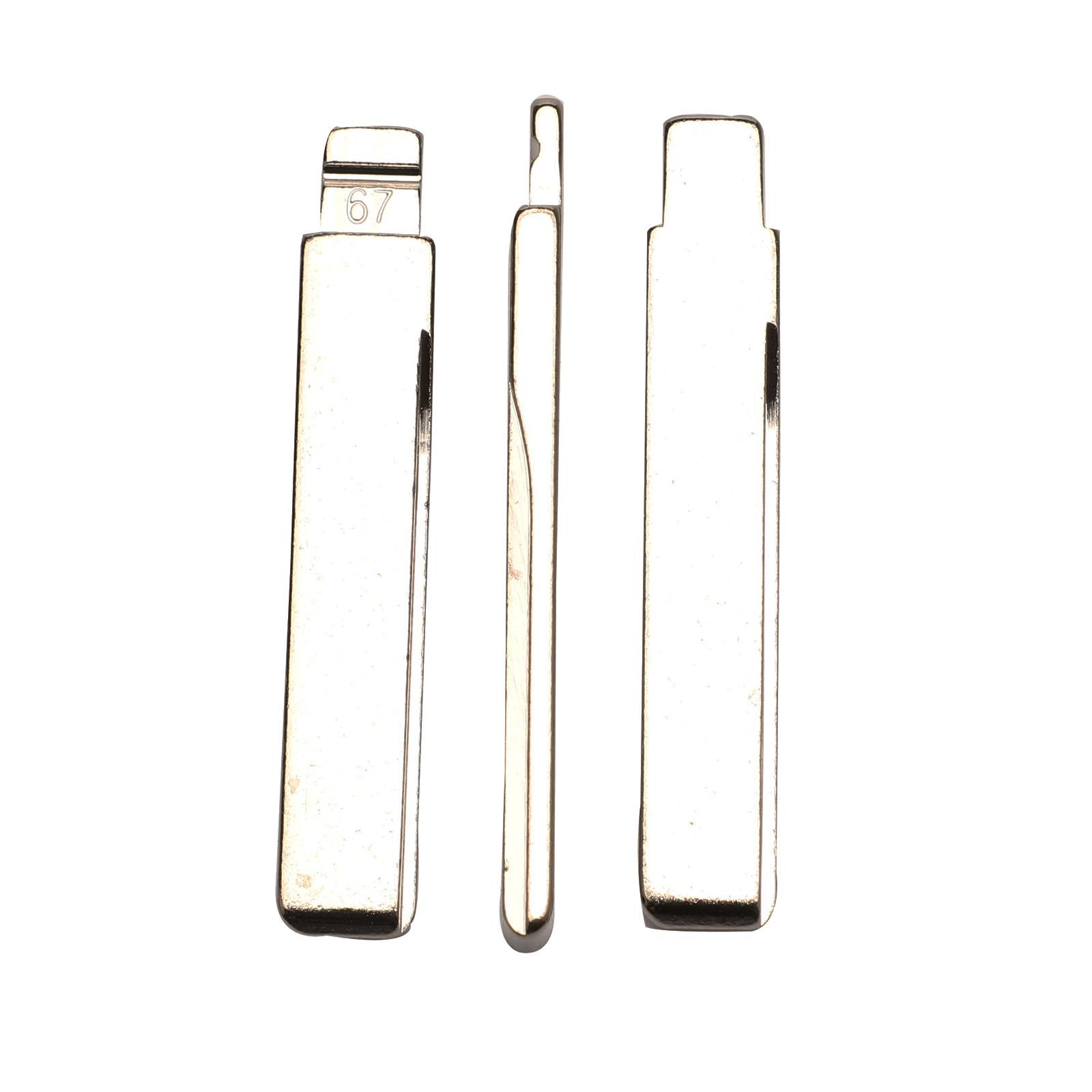 

jingyuqin Flip Blade 18# 67# для дистанционного ключа KD № 67 № 18 HU92 hu58 HU92RTE Uncut Blade для BMW для замены брелока MG каштановый