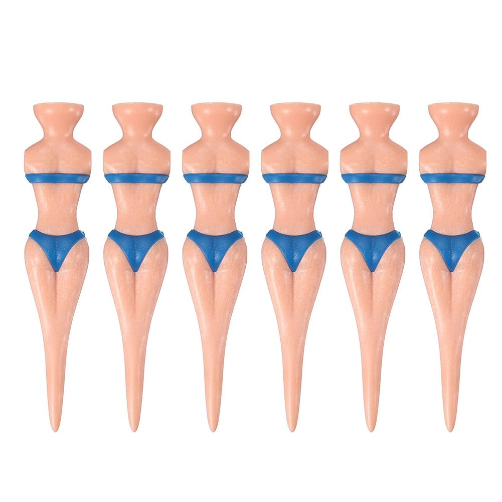6pcs Golf Stud Plastic Ball Holder Bikini model beauty body TEE