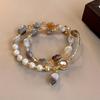 An Elegant Bohemian-Style Bracelet, Paired with a Synthetic December Birthstone for Women - a Trendy