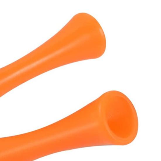 100Pcs/Set Plastic Golf Tees Wear-resisting Stable Creative 70mm Orange Plastic Golf Tees Sporting Devices for Home
