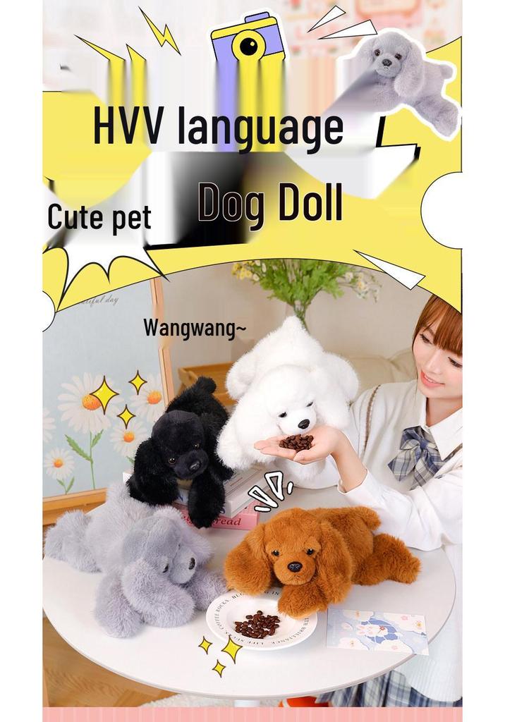 Adorable Realistic Lying Dog Plush Pillow and Soothing Companion