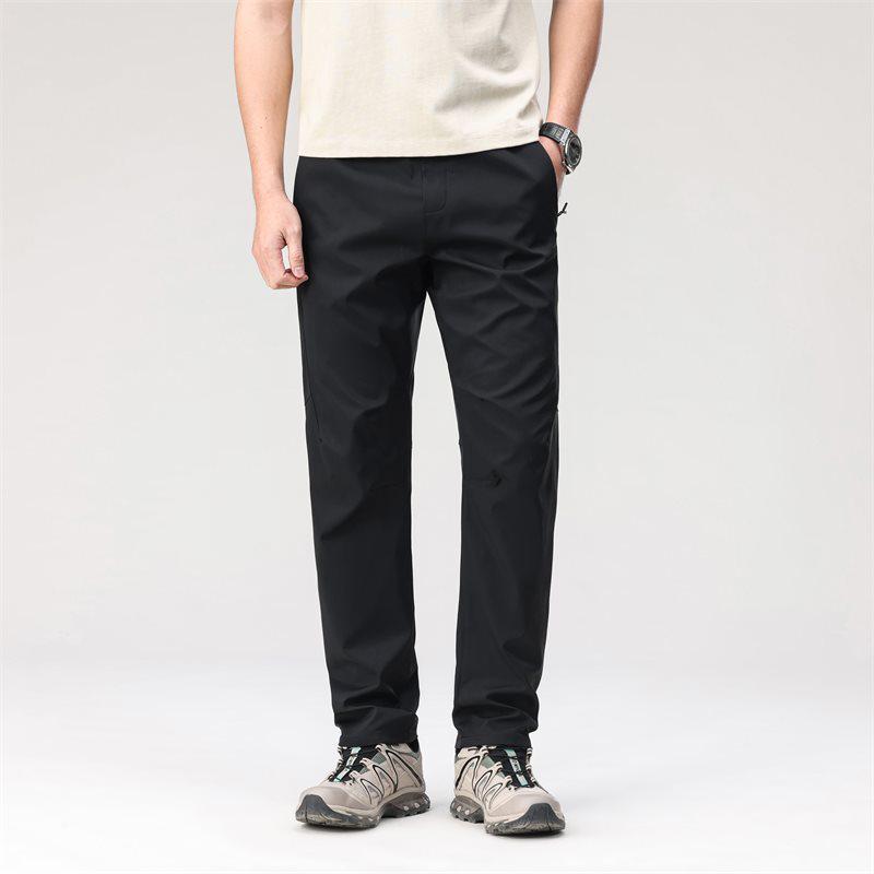 

Spring/Summer 2026 Men s Outdoor Casual Elastic Twill Pants XL чорний