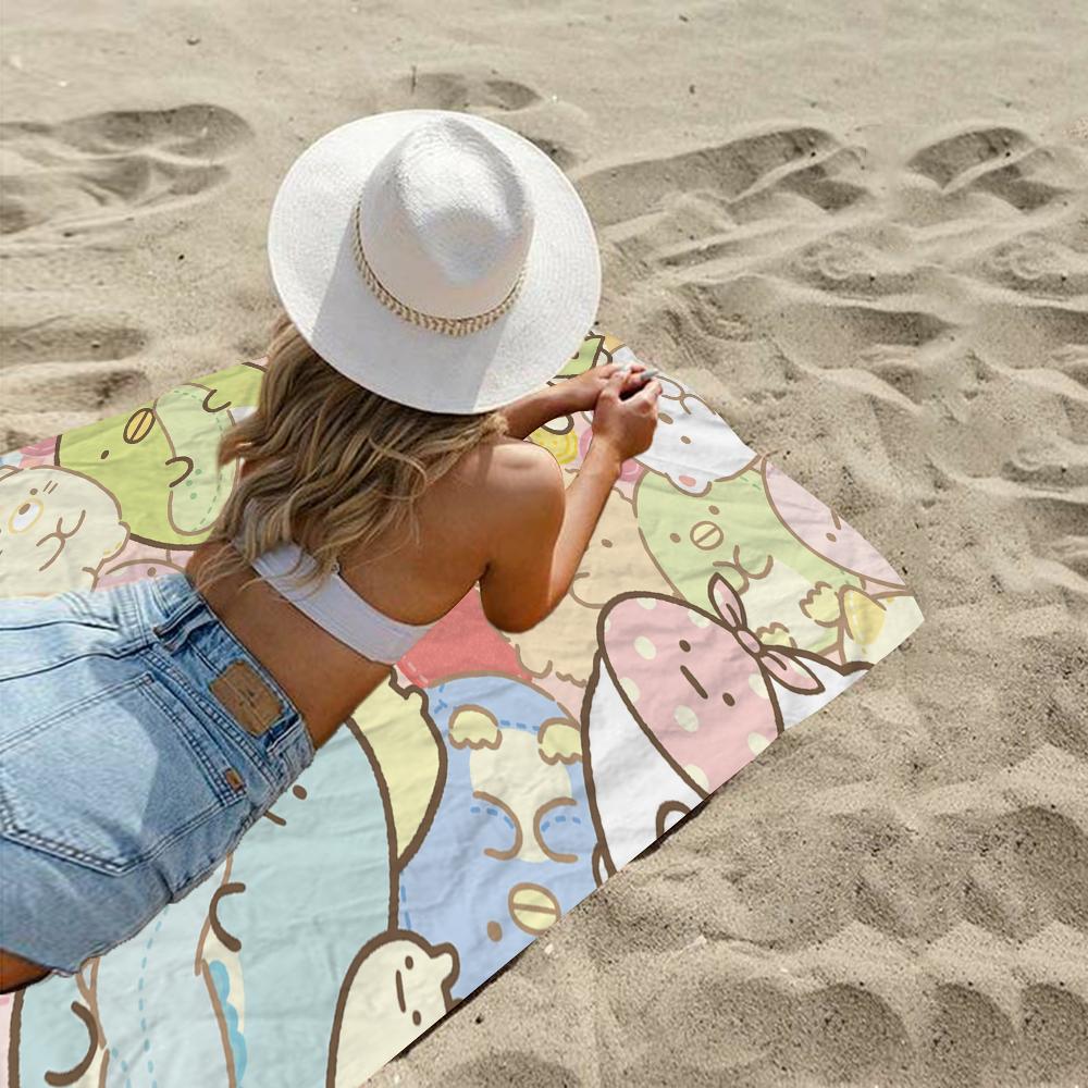 Kawaii sumikko gurashi Cartoon Beach Towel Cute Kawaii Room Decor Bath Girls Children Hand Towels For Bathroom Shower