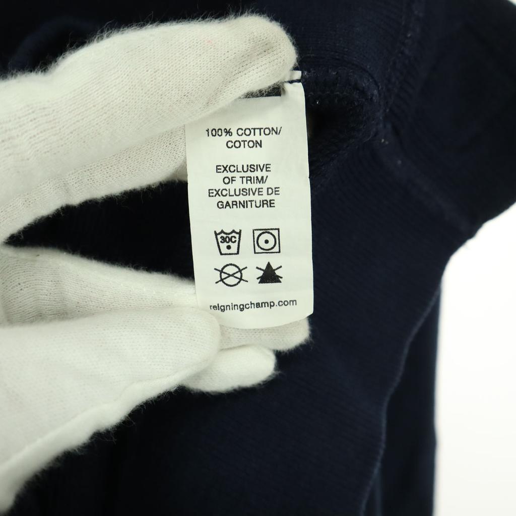 REIGNING CHAMP Made in Canada Einfarbige Langarm-Sweatshirts S Marineblau Herren Gebraucht