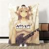 Anime Sexy Super S-Sonico Throw Soft Flannel Blanket Warm Knee Skin-Friendly Throw for Sofa Office Bed Traveling Winter Oversize