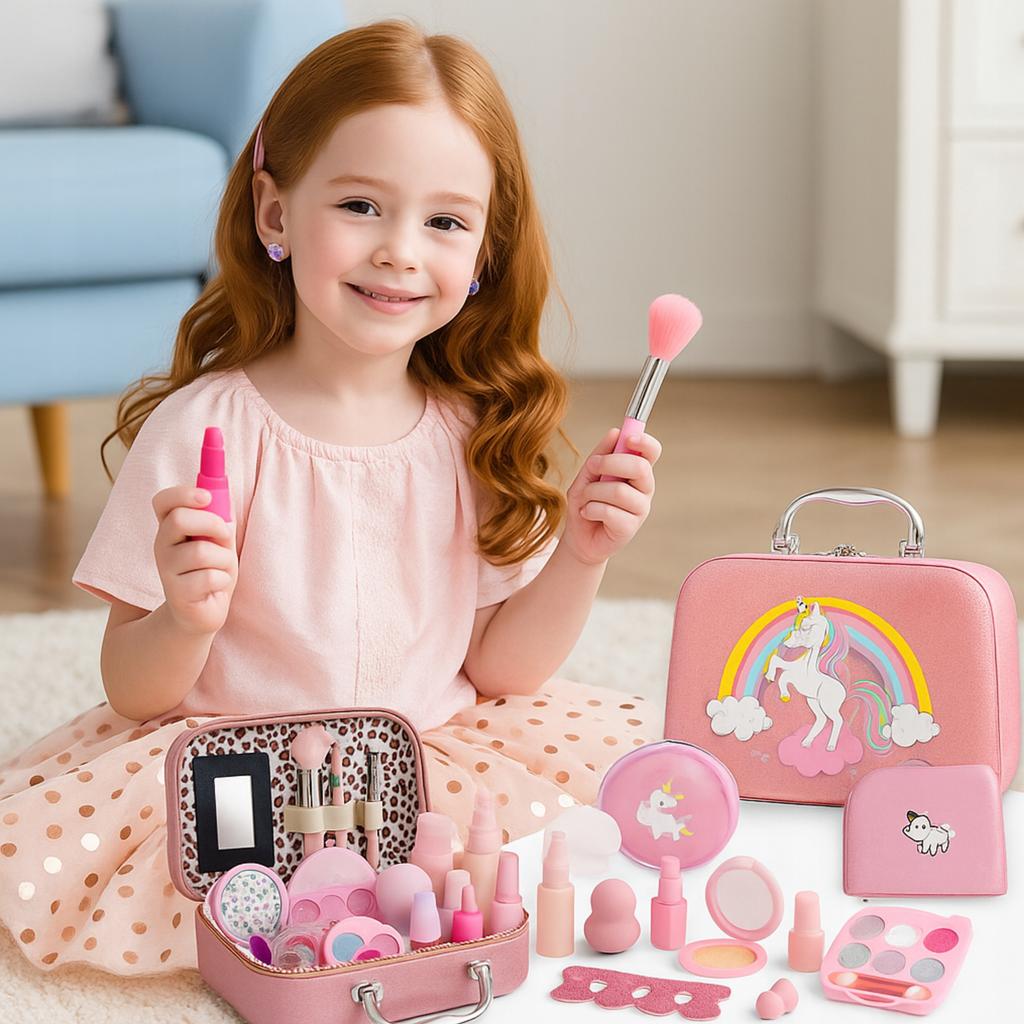 Nail Makeup Set Cosmetic Bag Case Cosmetics Makeup For Children