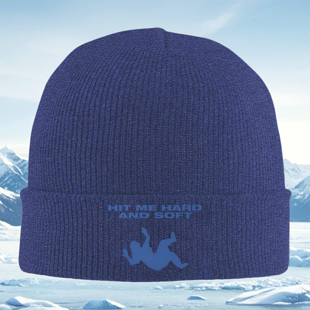 

Falling silhouette hard soft words Men Women Unisex Knitted Hat Beanie Pullover Cap Winter Thermal Warm Christmas Outdoor Cyclin