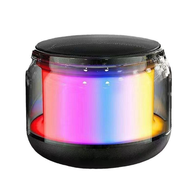 Mini Portable Bluetooth Speakers Wireless With Multicolour Lights, Stereo Pairing Desktop & Portable Wireless Speaker