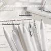 5Pcs Retractable Gel Pen Korean Fashion Simplicity Transparent Writing Pen Quick Drying St/Cs Tip 0.5Mm Black Ink Scrapbook Pen