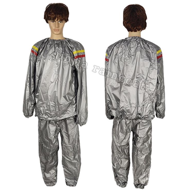 Disposable Gray Sauna Suit for Weight Loss and Body Sculpting