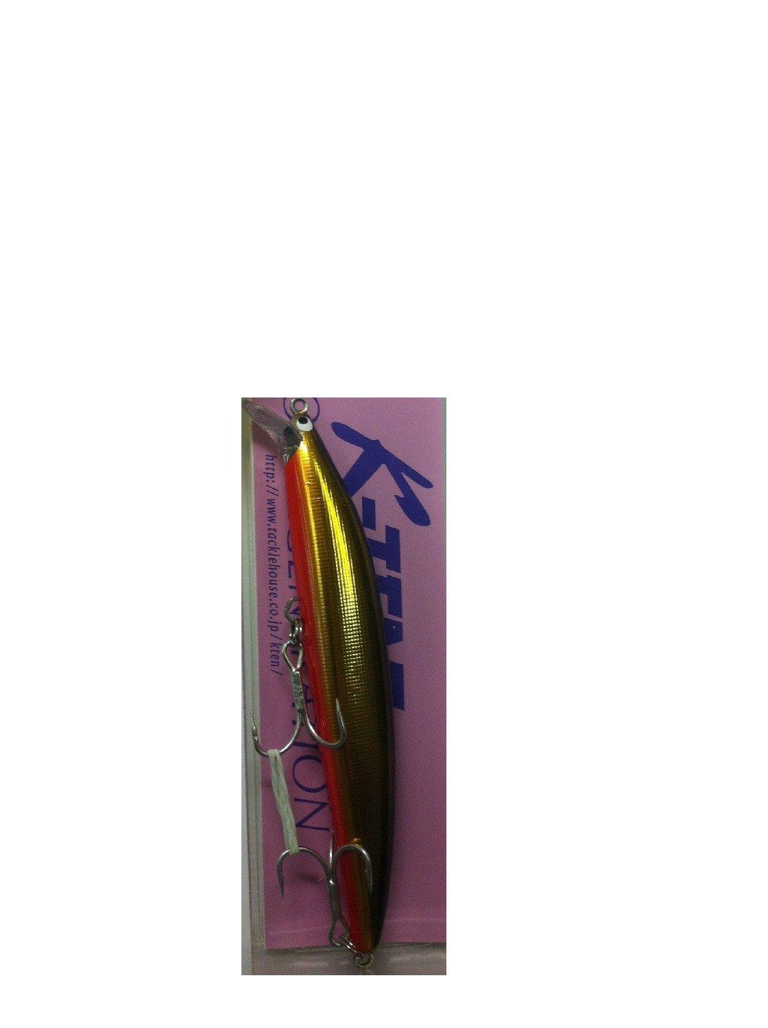 

TackleHouse Minnow Second Generation K2F 122mm 19g S Gold Berry K2F122MS Lure K-TEN Black/Orange #114 T0.8