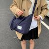 New Casual Shoulder Messenger Bag Women's Large-capacity Canvas Bag Commuter Tote Bag Versatile Underarm Bag