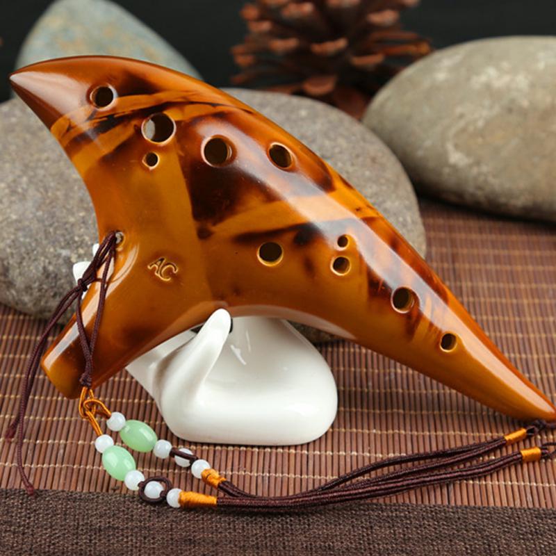 Classic 12 Hole Ceramic Ocarina Woodwind Instruments Flute