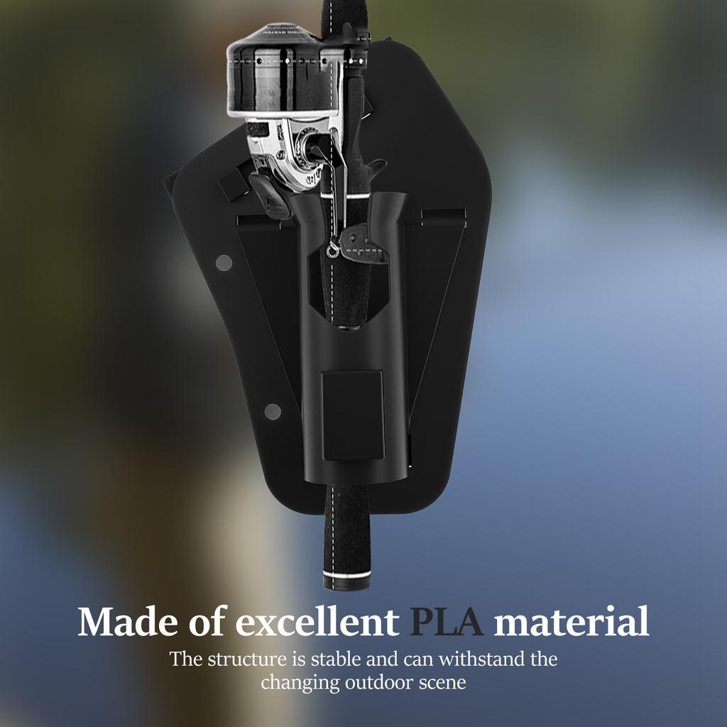 Slide-in Fishing Rod Hip Holsters Hands Free Fishing Pole Holder Quick Release Angling Pole Holder for Wading Bank Angling