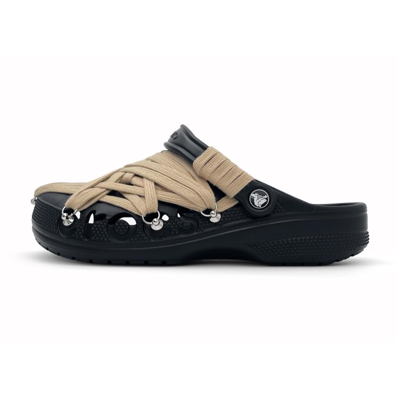 

Crocs Classic сабо EVA Cool Leap ремешок Готический Уличный Модный Универсальный Обувь с отверстиями Унисекс Черный 43-44 чёрный