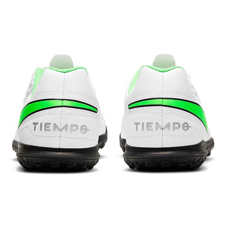 Nike Tiempo Legend 8 Club TF Comfortable Versatile Non-Slip Durable Low-Top Soccer Shoes Kids Soccer Shoes White Green AT5883-030