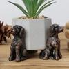 3Pcs Flower Pot Feet Stand Animal Shape Cat Dog Rabbit Plant Pots Risers Pad Outdoor Garden Resin Pot Foot Plant Bonsai Holders