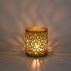 Nordic Golden Geometric Hollow Wrought Iron Candle Holder Creative Aromatherapy Candle Cup Home Decoration Ornaments Art Craft