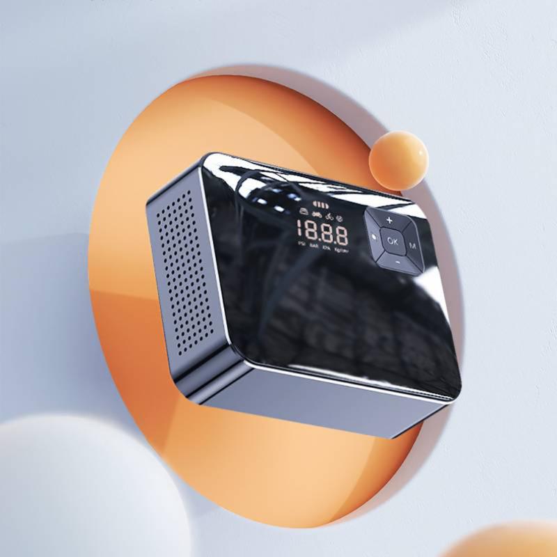 Pompă pentru compresor de aer, portabil, cu afișaj LCD inteligent, umflator pentru anvelope, pompă electrică portabilă fără fir de uz casnic
