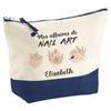 Makeup Bag - PLANETEE - Elisabeth Nail Art Supplies - Large Size - Cotton - HD Sublimation Printing